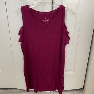 American eagle cold shoulder top